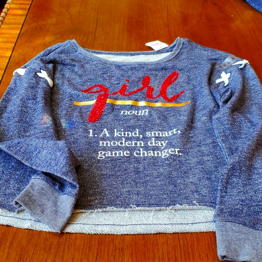 Justice cropped sweatshirt